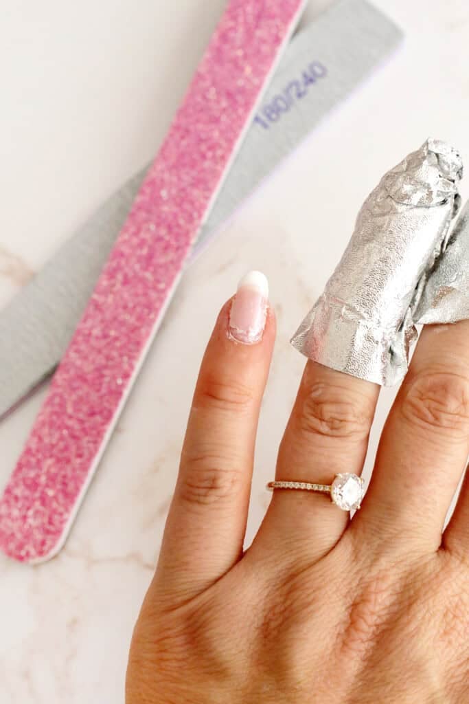 removing gel polish at home
