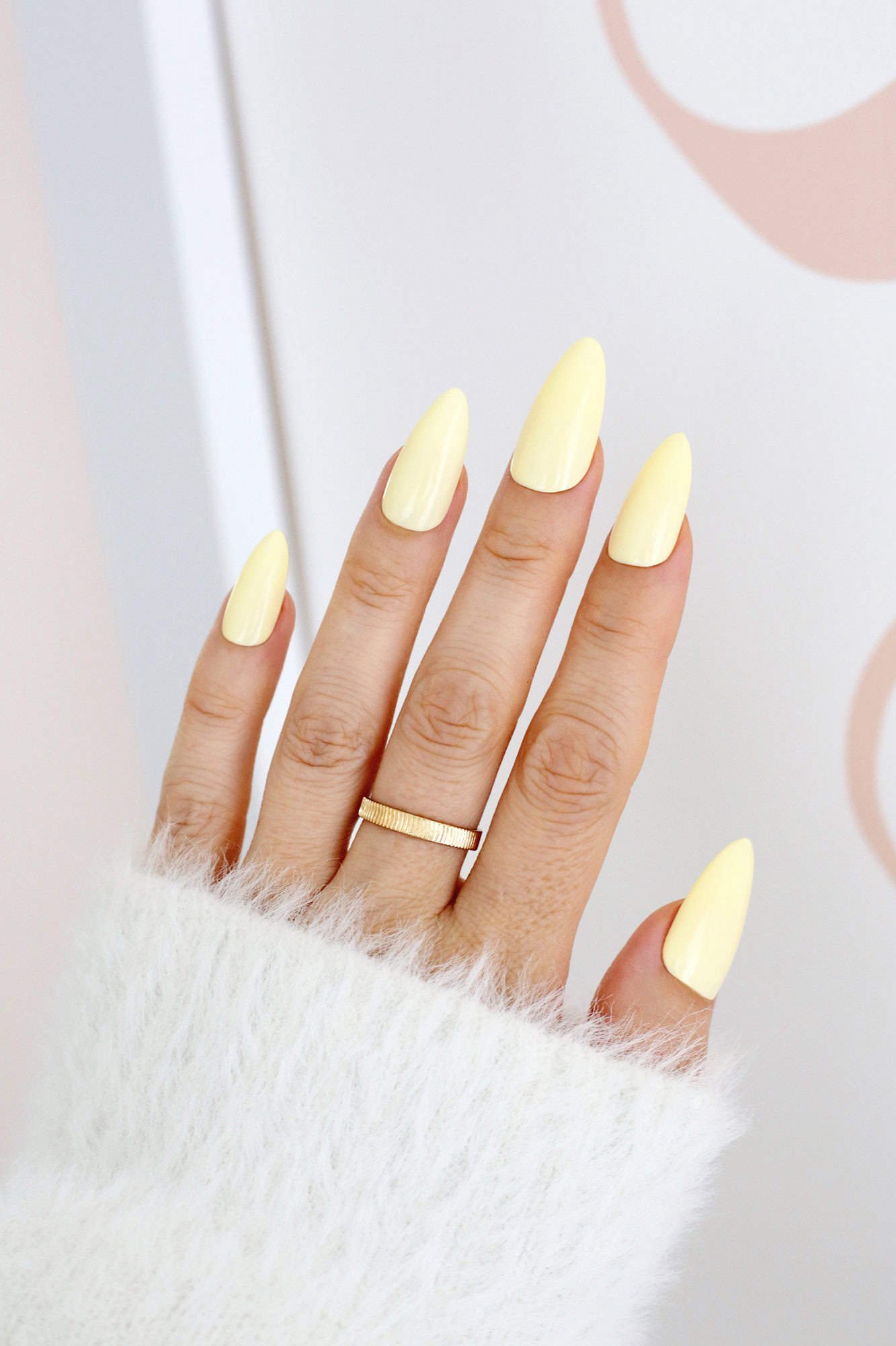 butter yellow gel nails