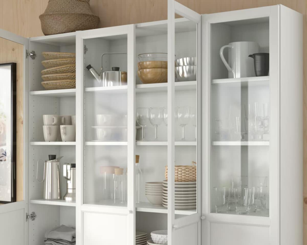 Is LÅDMAKARE the Next Big Thing in IKEA Shelving? 8 BILLY bookcase with glass doors