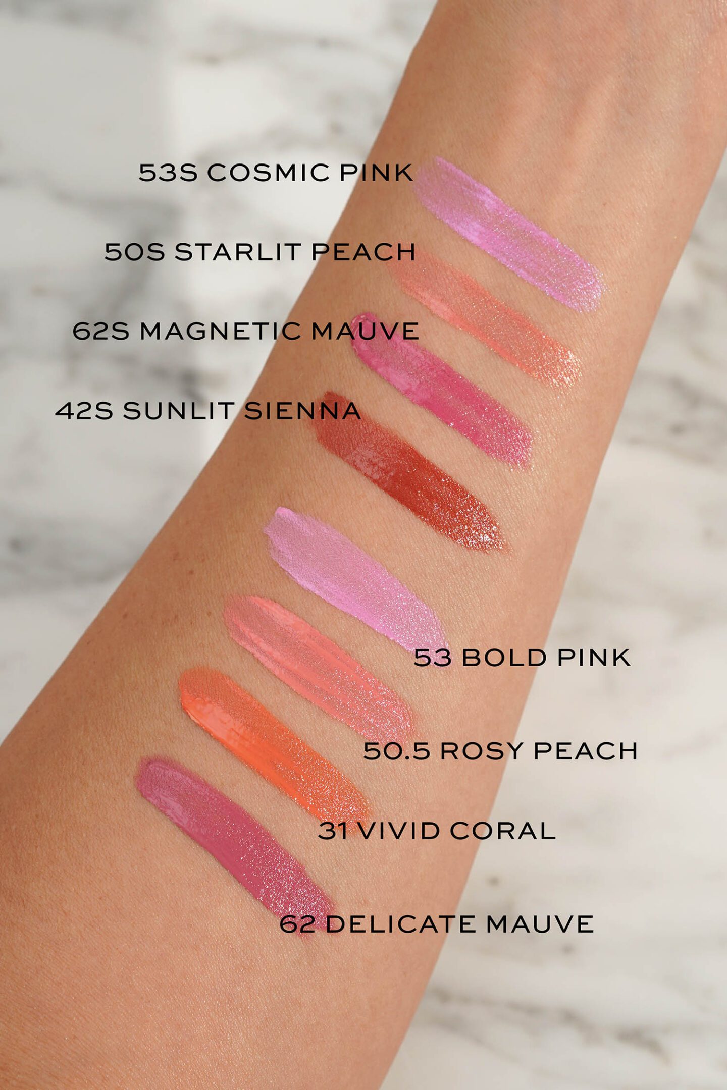 Armani Luminous Silk Cheek Tint swatches