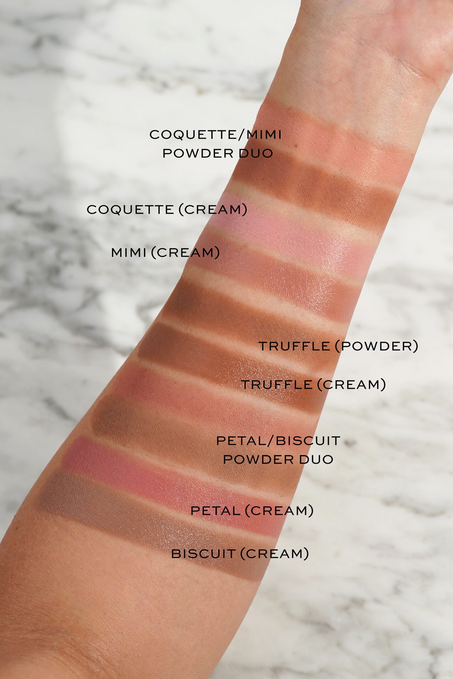 Westman Atelier Baby Cheeks Powder Blush Duos swatch comparisons
