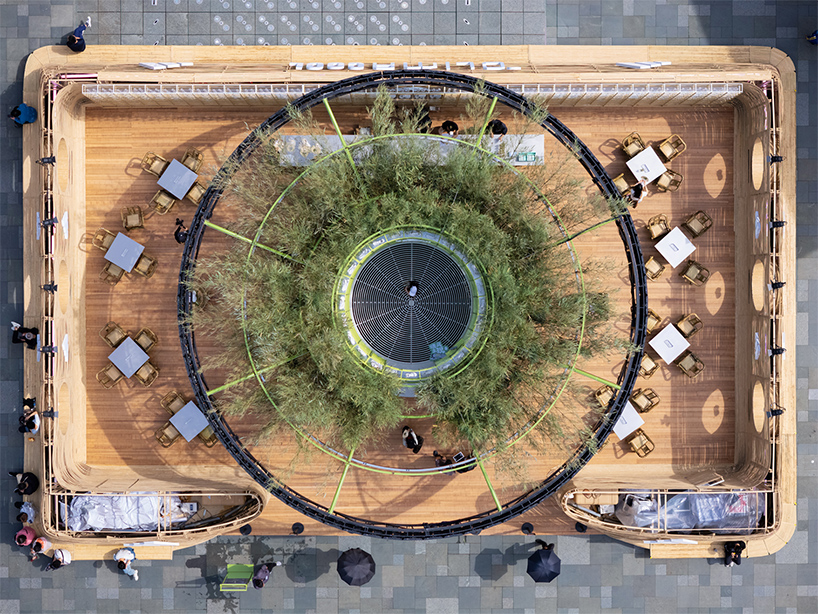 line+ crafts circular live bamboo teahouse responding to chengdu's urban climate