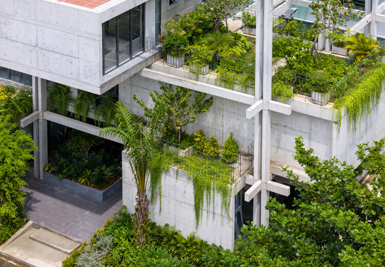 Textile Factory Office / Ho Khue Architects - Exterior Photography, Balcony