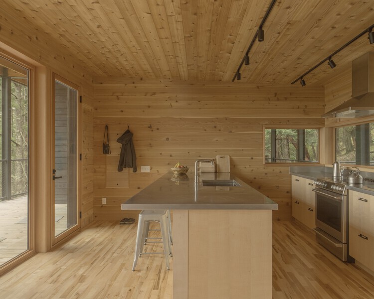 Trestle Cabin / Miller Hull Partnership - Interior Photography, Kitchen, Wood, Countertop