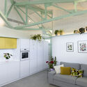 House JN109 / SUAV - Interior Photography, Living Room, Lighting, Chair, Glass