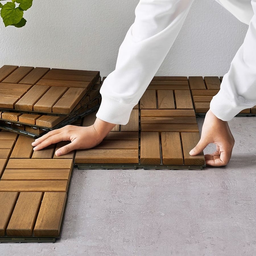 IKEA RUNNEN Decking Tiles click on