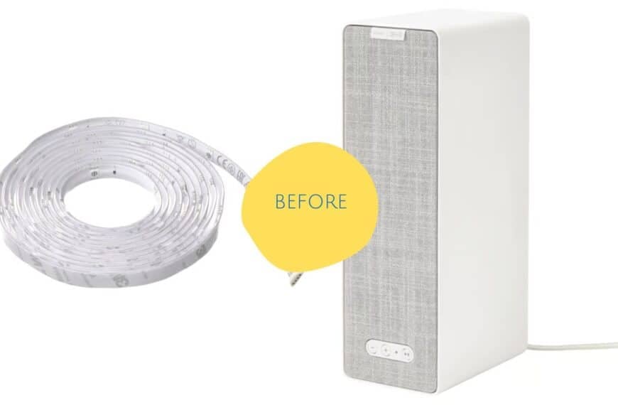 An IKEA Bluetooth Speaker Becomes a Blast from the Past 21 VATTENSTEN light strip | SYMFONISK bookshelf speaker