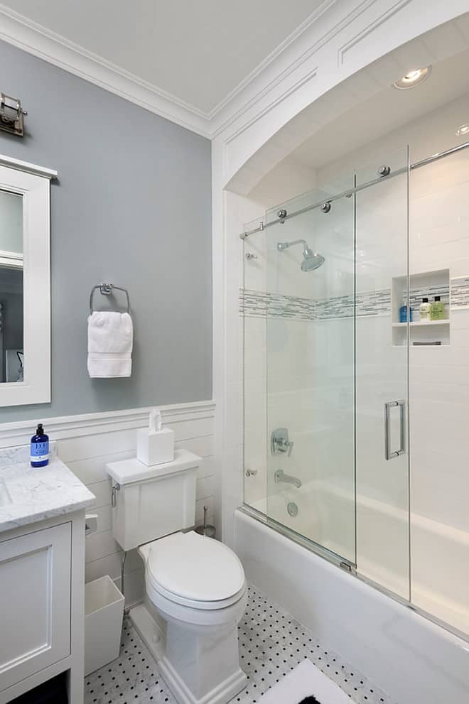 Bright Bathroom Shower Tile Idea