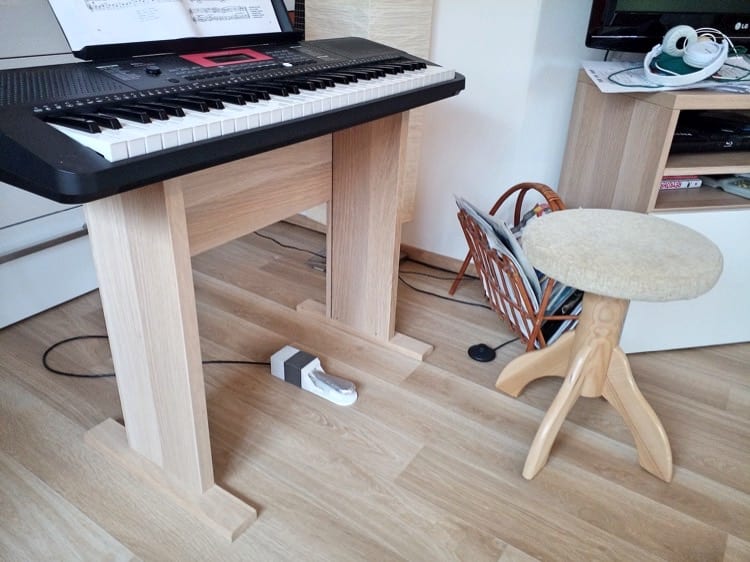 An IKEA Bluetooth Speaker Becomes a Blast from the Past 26 wooden keyboard stand ikea hack