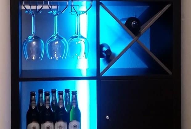 backlit KALLAX bar
