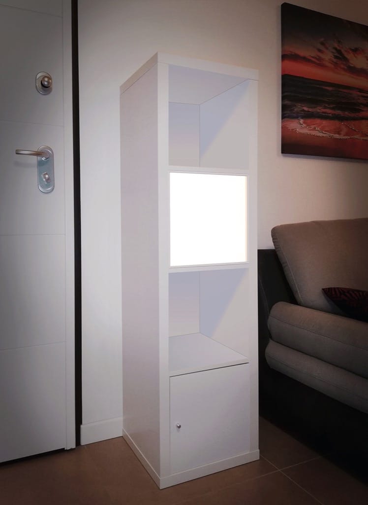 KALLAX shelf with light