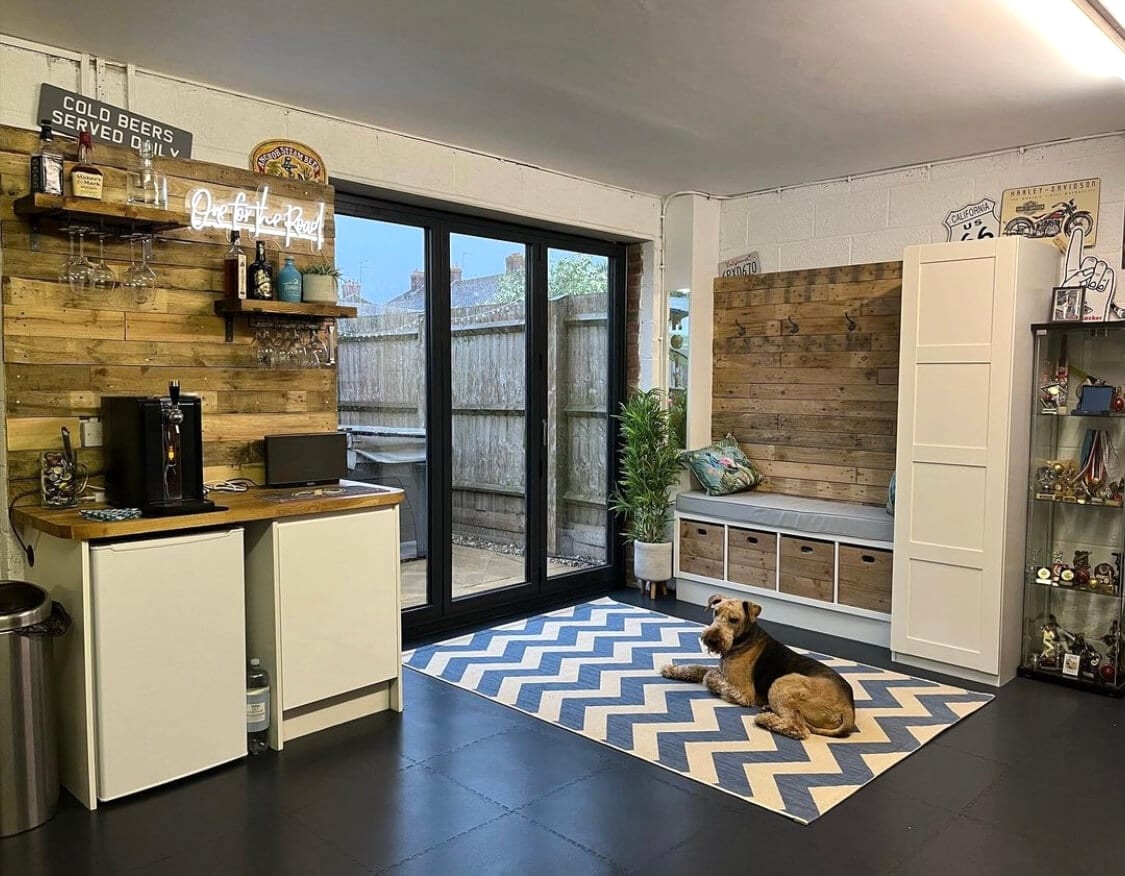 IKEA KALLAX mudroom hack