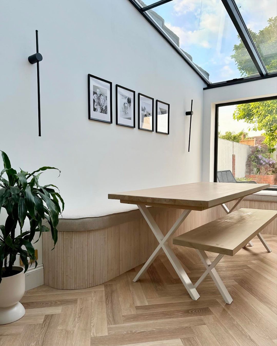 KALLAX dining bench with storage
