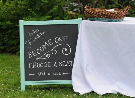 We’re Saying “I Do!” to This Gorgeous Wedding Sign DIY 28 Wedding sign DIY with MÅLA easel by IKEA