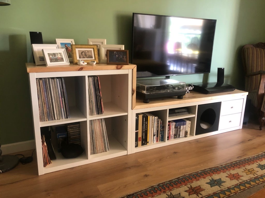 TV stand and vinyl storage