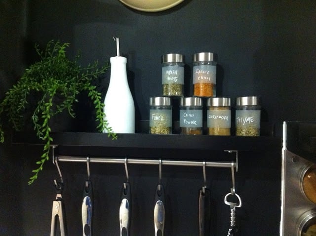 RIBBA spice rack and kitchen rail