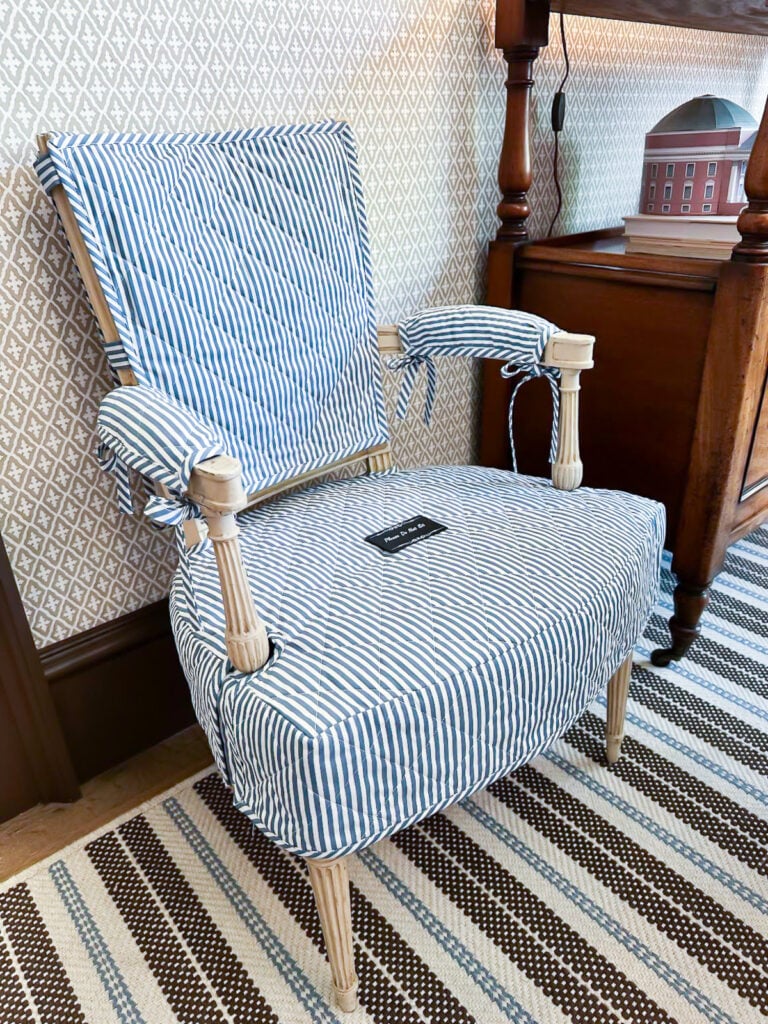 cute slipcovered chair