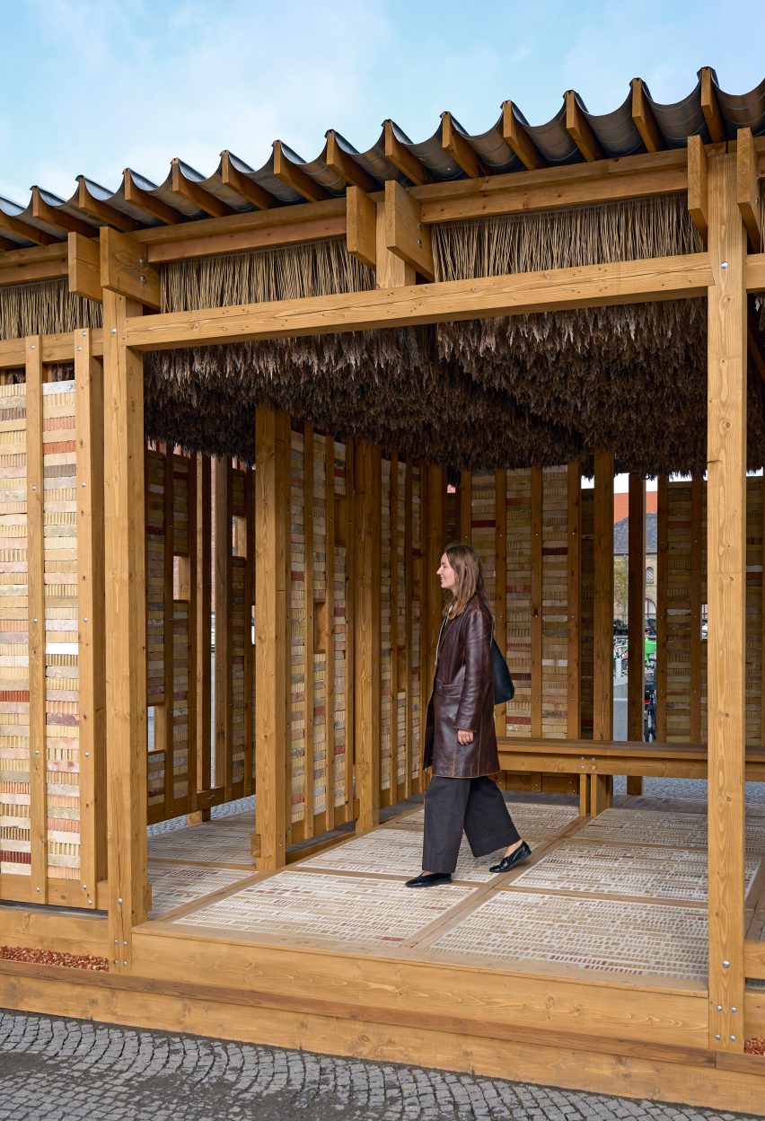 Wood-framed pavilion built for Copenhagen Architecture Biennial