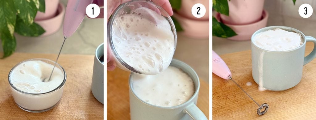 3 Steps to Froth Milk For Pour Over Coffee at Home