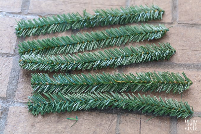 garland ties on a table