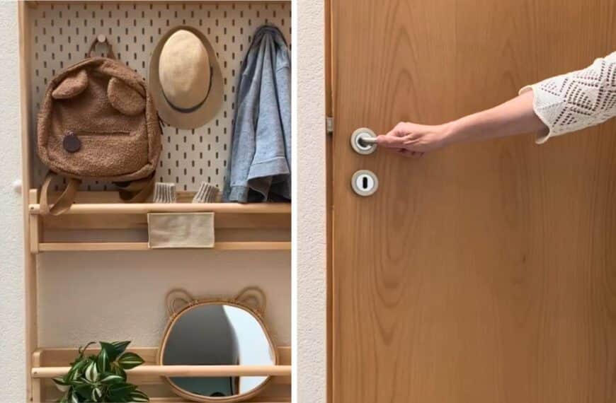 behind the door storage diy