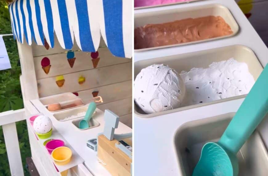 toy ice cream cart ikea hack