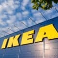 IKEA store front with logo