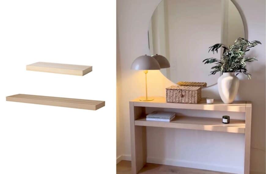 IKEA LACK entryway console table hack