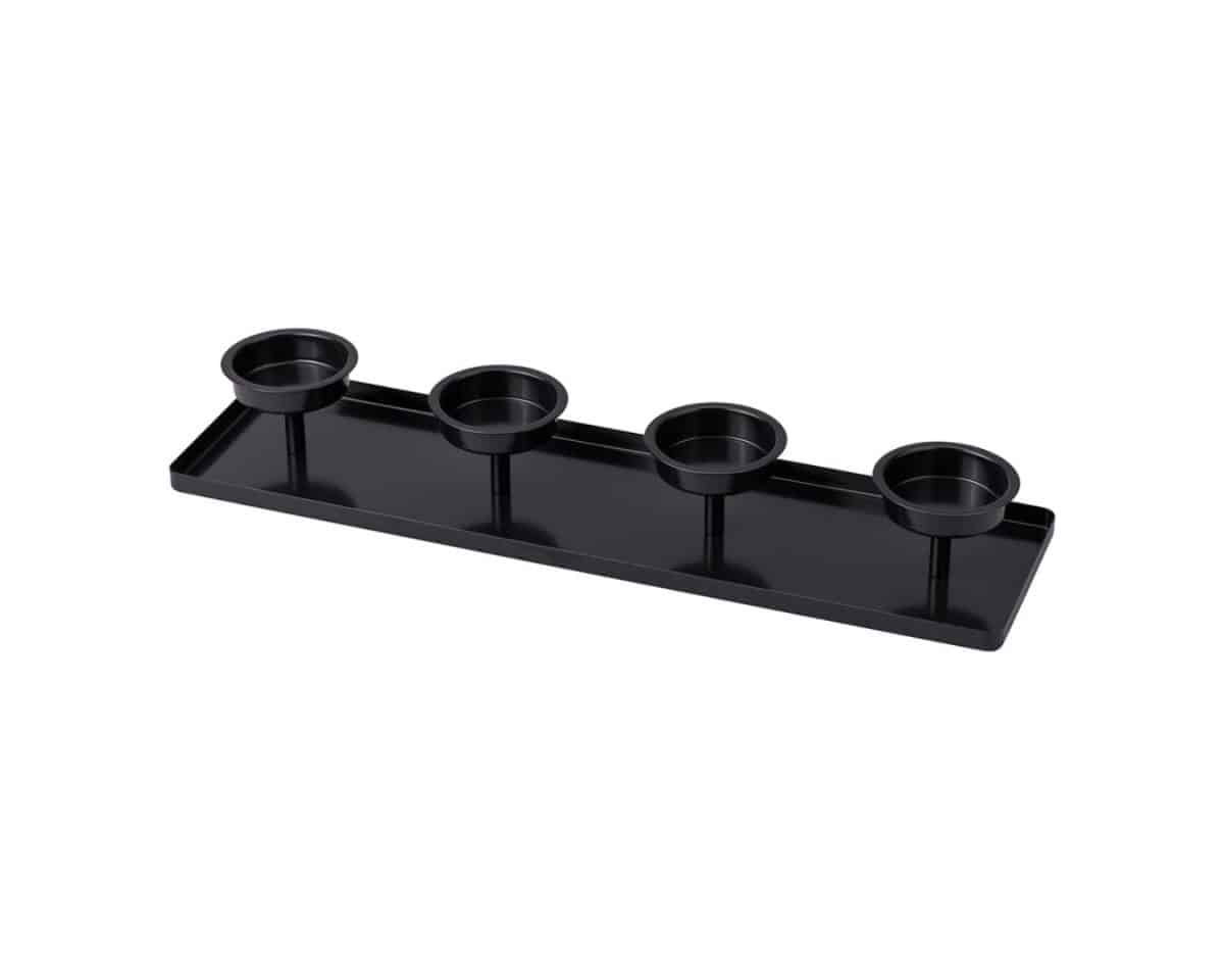 19 - IKEA Hackers VINTERFINT Black Candle Holder